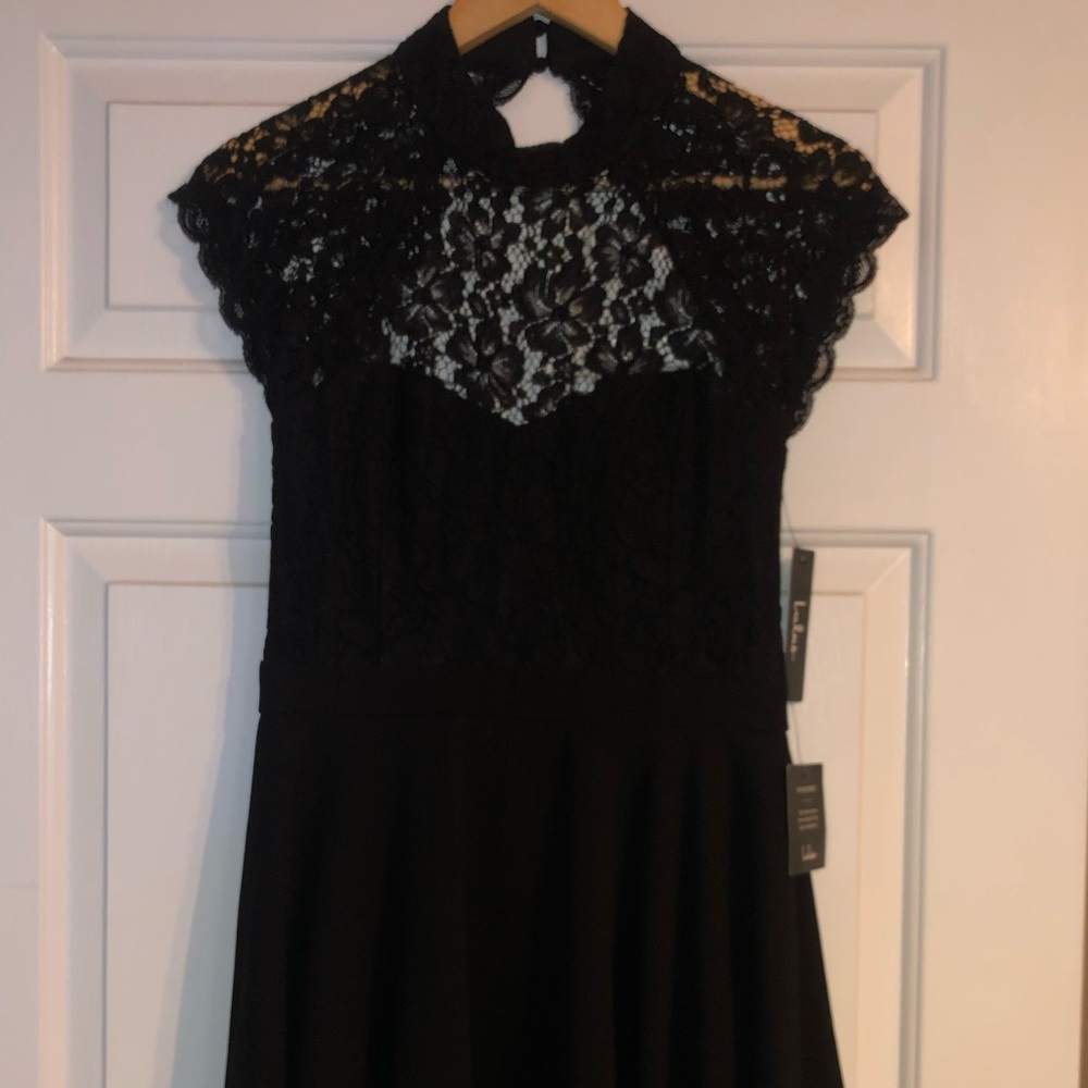 Black lace dress